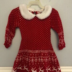 holiday sweater dress, baby sweataer dress, toddler sweater dress, holiday dress